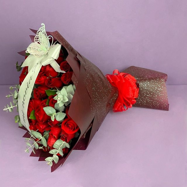 Ramo 50 Rosas "¿Quieres Ser Mi Novia?"