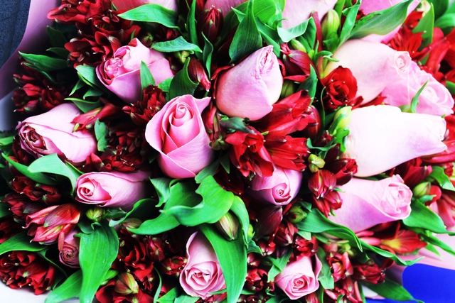 Ramo 24 Rosas rosa.