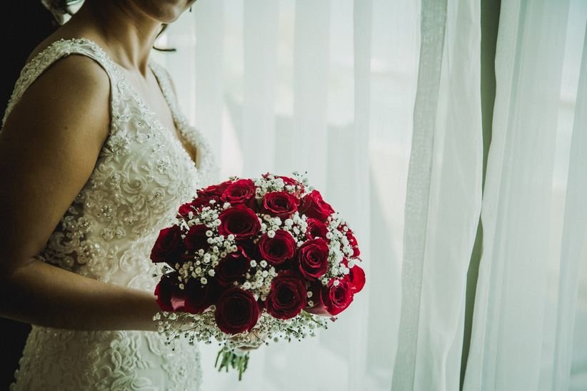 Ramo de Novia Rosa Roja