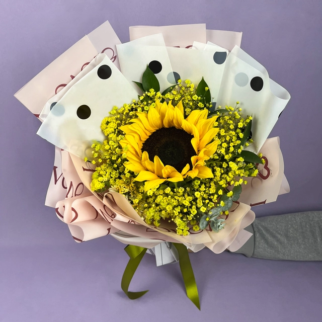 Flores Amarillas Girasol con Baby