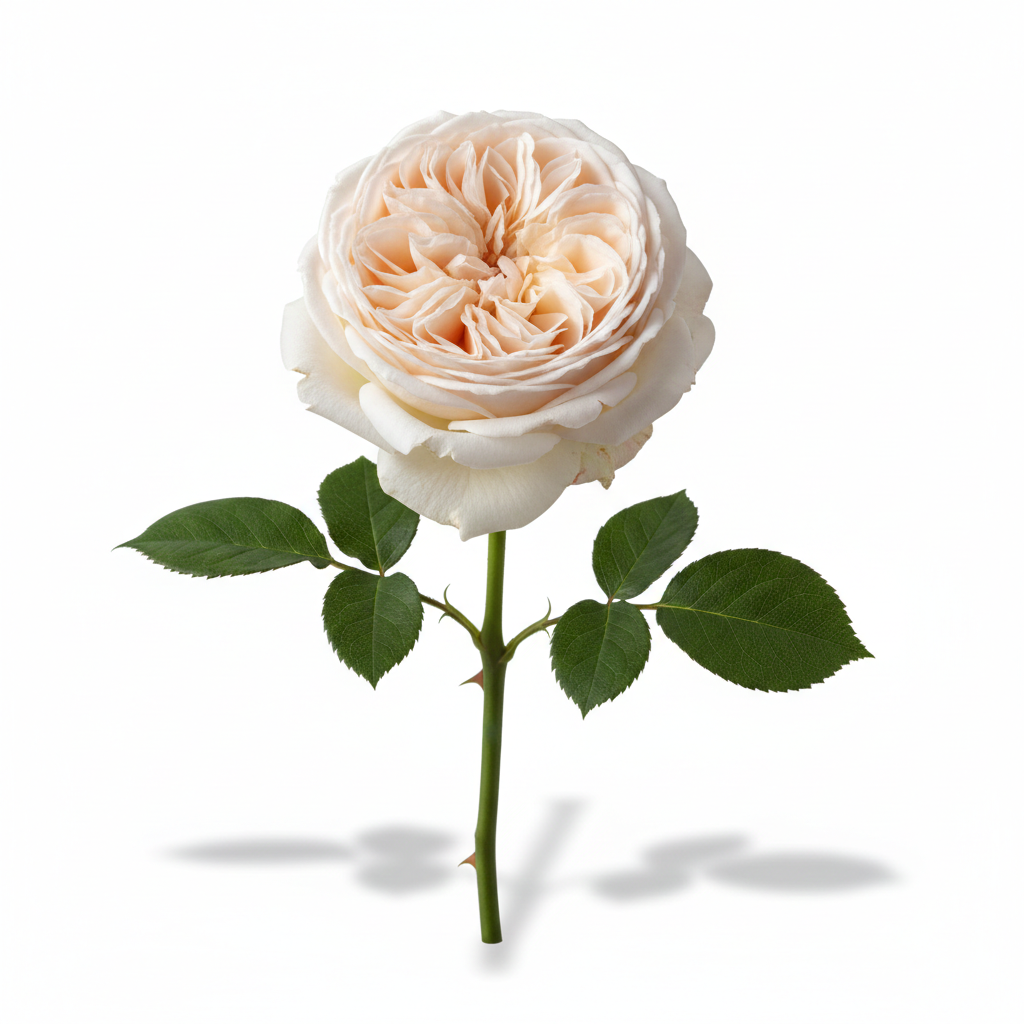 Rosa inglesa Blanca 